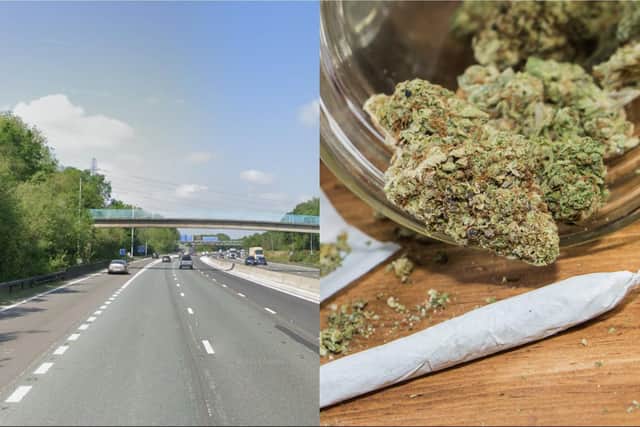 Police found 10kg of cannabis when they stopped Gary Brooks' car on the M56 motorway (Photo by Google/Adobe Stock)