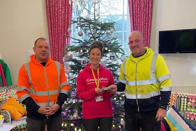 Owner Andy Taylor, pictured left, plans to host fundraising events in the bar to continue raising money for cancer charity Candlelighters