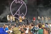 Yard Act, pictured on stage on Saturday at Leeds Festival 2023. They told fans in the crowd that they it was "an honour and a privilege" for the city's own band to perform here.