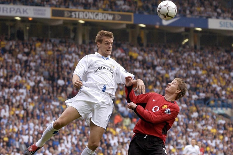 Had it not been for injuries, Woodgate could have been one of English football's most-capped international defenders. Sadly, it wasn't to be for Woody after leaving Leeds, but the academy graduate certainly knew a thing or two about the art of defending while he was at Elland Road. (Photo by PAUL BARKER/AFP via Getty Images)
