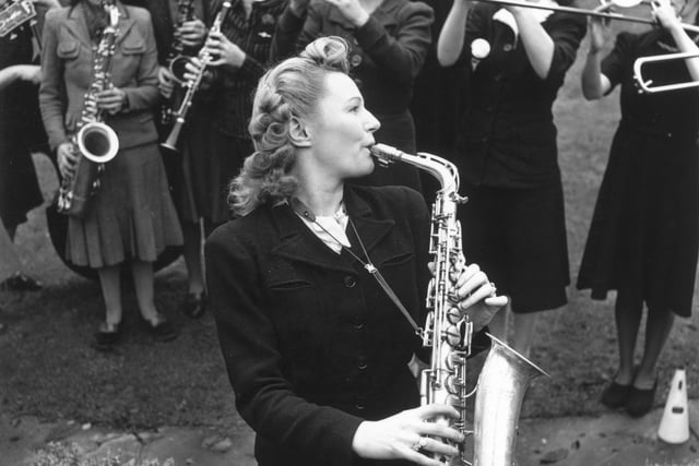 Trailblazing musician, Holbeck’s Ivy Benson shot to stardom in the world of wartime big bands. During the Second World War, many male musicians were enlisted, so opportunities for female musicians opened up. Her All Girls Orchestra became the BBC's resident dance band in 1943 and, after the liberation of Europe in 1945, they were specially requested by General Montgomery to play to the troops. The same year on Christmas Day they performed for a live BBC Radio broadcast from Hamburg immediately after the King's speech also touring Europe and the Middle East. 

and performing at the 1948 Summer Olympics in London

Ivy led the band for 40 years appearing in many summer seasons on the Isle of Man. She retired to Clacton, Essex, where she died in 1993.