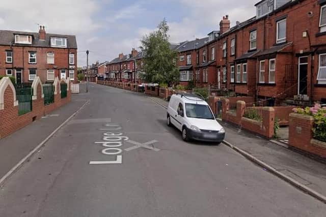 Armed police were in attendance after a man was stabbed on Lodge Lane in Leeds. Photo: Google