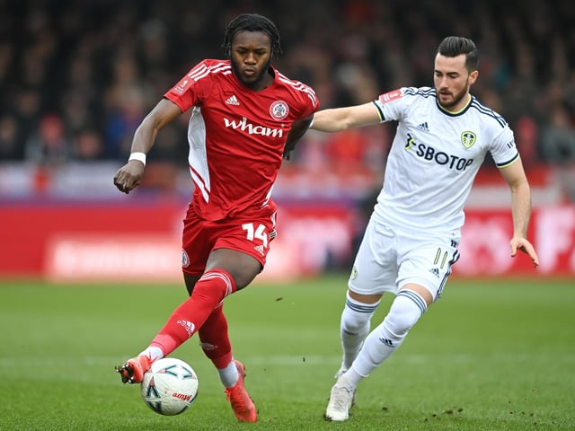 8 - The star man and pushing a 9. Rifled home a brilliant strike for the Whites opener and was a continued threat bursting forward from a deeper central midfield role which seems to suit. Also put Sinisterra's goal on a plate after bursting clear down the left. An excellent display and he looked like the one who would unlock Accrington from the start.