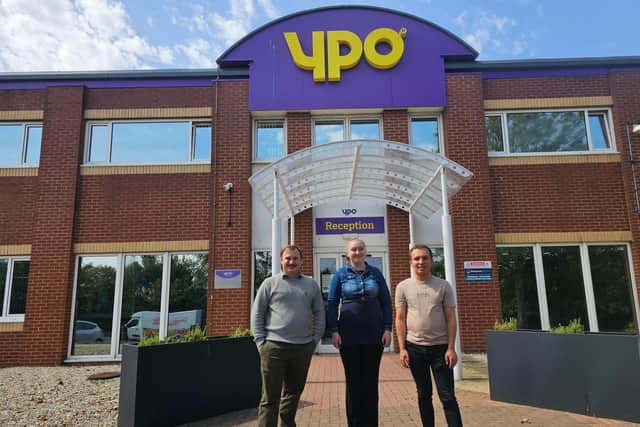 From left to right: Luca Zammuto, Consultancy and Training Support Assistant, Julia Lambert, Business Services Assistant – Reception and Lewis Charlesworth, Sales Team Support Specialist