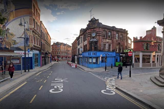 Detectives want to speak to anyone who witnessed the incident in Call Lane. Picture: Google