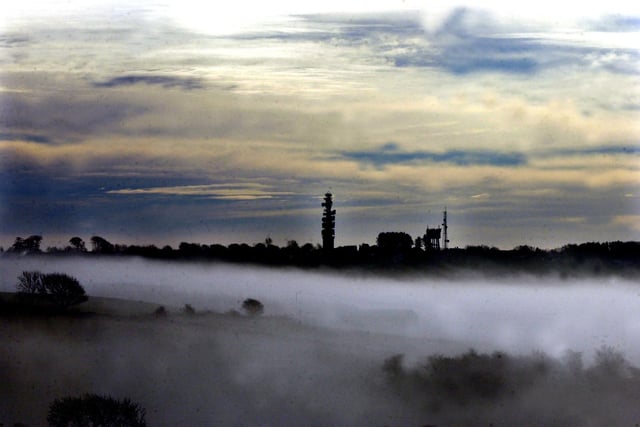 Cookridge Tower rises above the mist in January 2001.