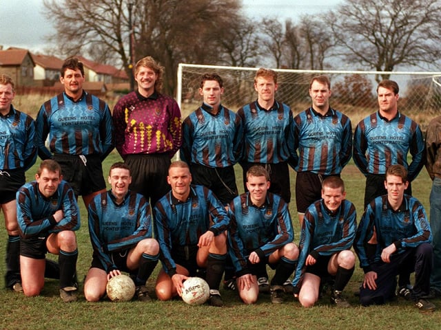 Pontefract Borough AFC who played in the West Riding County Amateur League pictured in March 1997. Back row, from left, are Mick Potter, Clint Whitehead (manager), Dave Cheshire, Micky Clough, Glyn Baker, Greig Birrell, Darren Barnes and Mark Scott. Front row, from left, are Andrew Bradley, Alan Jaques, Jason Hunter (captain), Stuart Portman, Mark Butterfield and Kris Finney.
