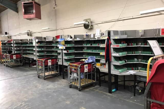 The Royal Mail has sent a number of pictures from Seacroft Delivery Office and said that it is 'not aware of any ongoing delays in the local area'