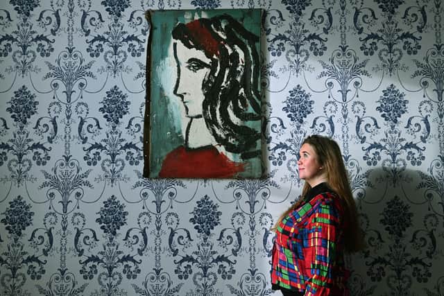 Joash Woodrow: Celebration, featuring paintings and drawings selected from the Joash Woodrow Archive, at 108 Fine Art Harrogate. Pictured Scarlett Stewart. Picture Jonathan Gawthorpe