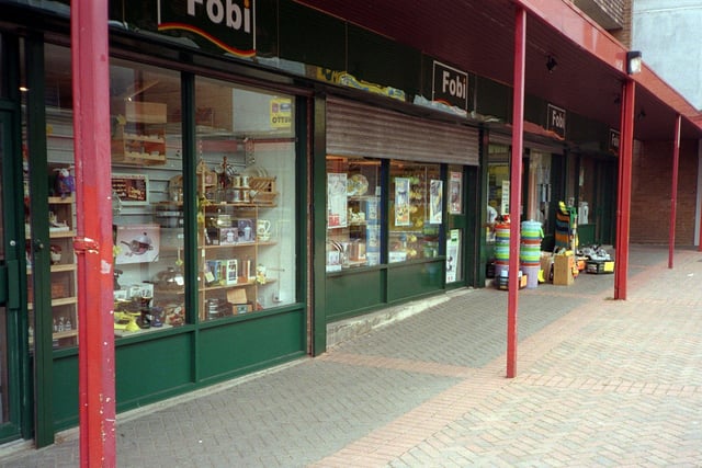 Did you shop here back in the day ? Fobi at Meanwood Shopping Centre pictured in July 1999.