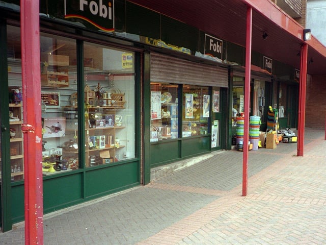 Did you shop here back in the day? Fobi at Meanwood Shopping Centre pictured in July 1999.