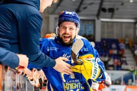 SAME AGAIN PLEASE: Owen Sobchak enjoyed the winning feeling at Leeds Knights last season. Picture: Knights Media.