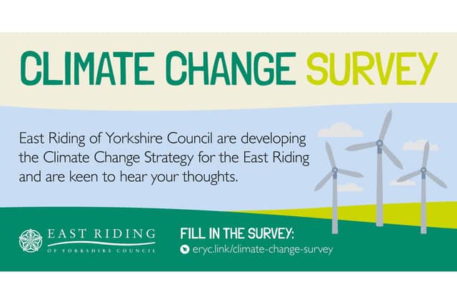 Climate change events are taking place across the East Riding