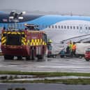 The stricken plane at Leeds Bradford. (pic by National World)
