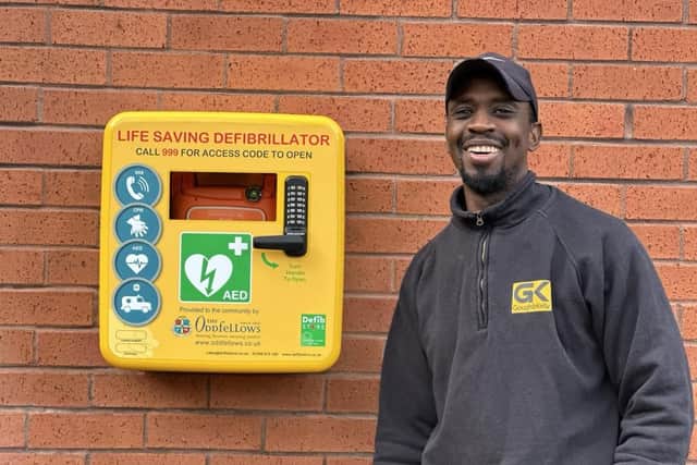 Local electrician, Matthew Alleyne installed the PAD.