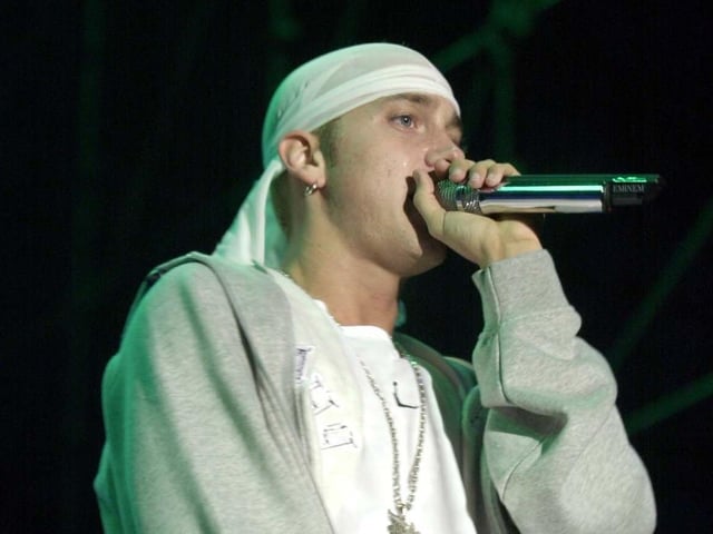Widely considered as one of the greatest rappers of all time Eminem headlined in 2001. He is among the best-selling music artists of all time, with estimated worldwide sales of more than 220 million records.
