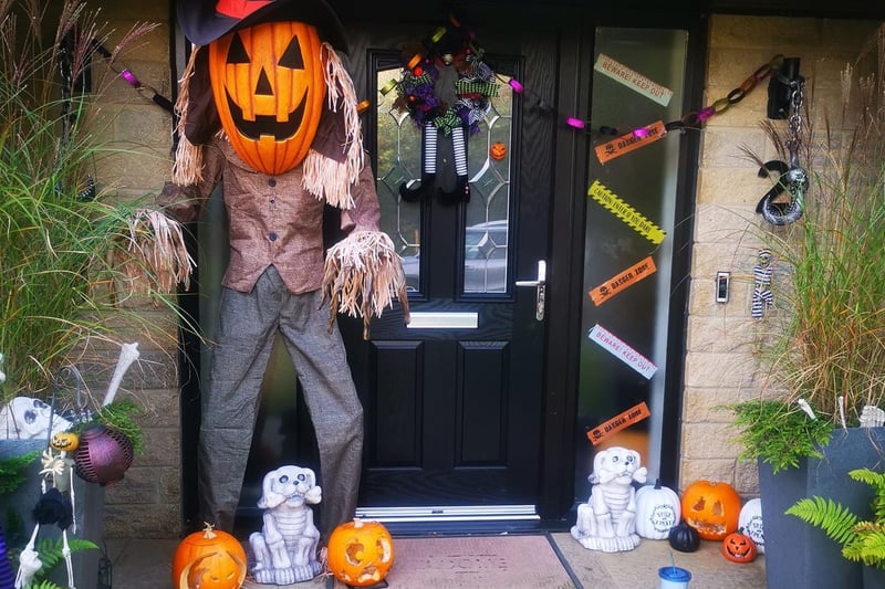 That scarecrow is sure to scare those trick-or-treating! Shared by Brad Lee Matwijiw.