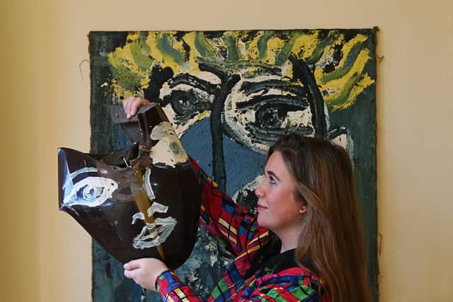 Joash Woodrow: Celebration, featuring paintings and drawings selected from the Joash Woodrow Archive, at 108 Fine Art Harrogate. Pictured Scarlett Stewart. Picture Jonathan Gawthorpe