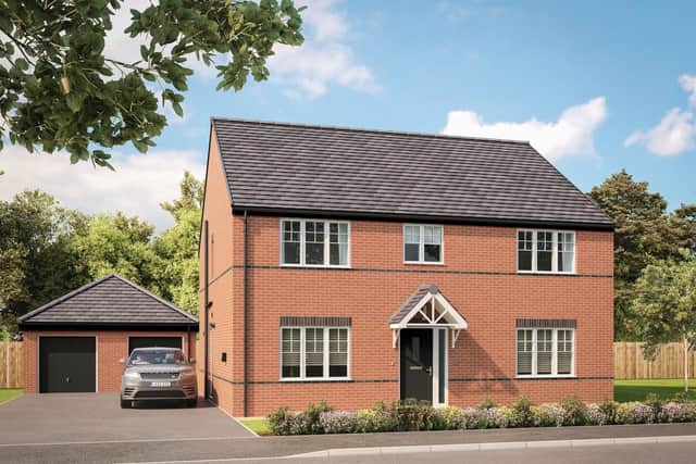 Now available - The Ashford (CGI shown) is one of the new family homes for sale at Strawberry Fields, Carlton