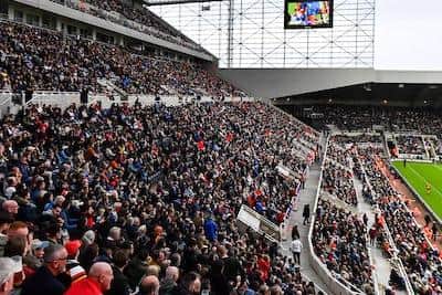 A crowd of more than 43,000 watched the World Cup opener in Newcastle, with 55 per cent of them coming from the north east Picture by Will Palmer/SWpix.com.