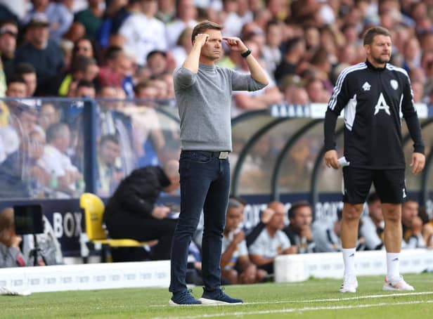 PLENTY TO CONSIDER: For Leeds United head coach Jesse Marsch in assessing the striker situation at Elland Road. Photo by Marc Atkins/Getty Images.
