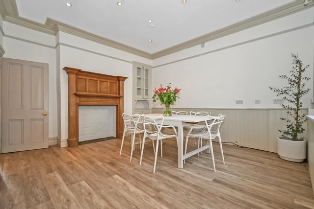 On the ground floor residents will find a spacious dining room, perfect for entertaining guests or having family meals.