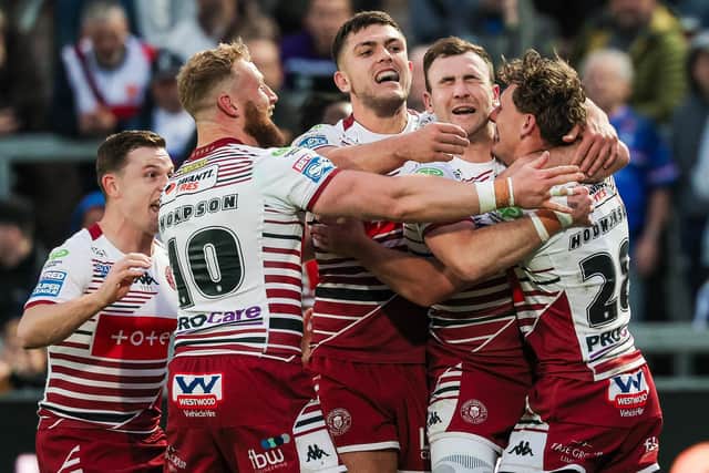 Wigan enjoyed themselves at Belle Vue. (Photo: Alex Whitehead/SWpix.com)