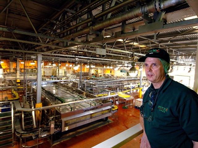 November 2005 and your YEP was invited inside the Britvic Soft Drinks plant at Swinnow in west Leeds. Pictured is factory manager Philip Johnson in the bottling hall.