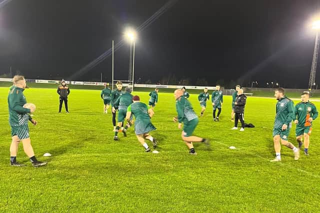 John Harbin supervises Hunslet training. Picture by Alan Kilshaw/Hunslet RLFC.