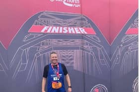Kevin Strauther after successfully completing last year's Great North Run