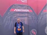 Kevin Strauther after successfully completing last year's Great North Run