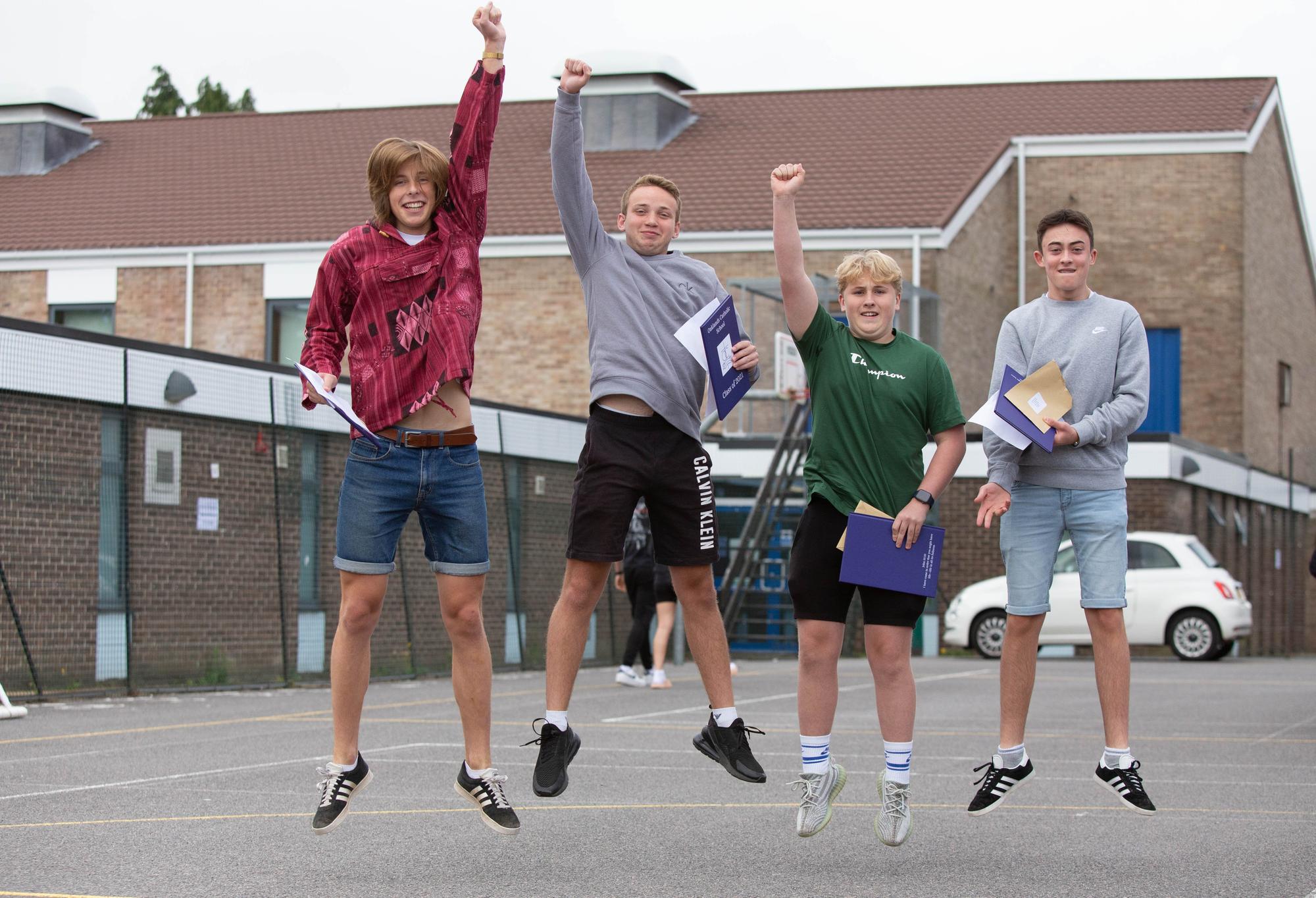 GCSEs results day at Oaklands Catholic School, Waterlooville. Picture: Habibur Rahman