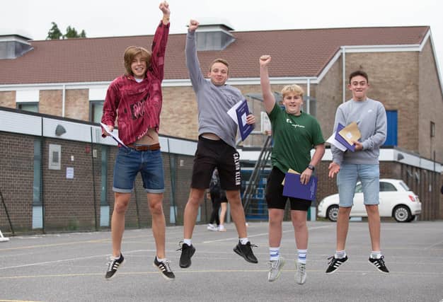 GCSEs results day at Oaklands Catholic School, Waterlooville. Picture: Habibur Rahman