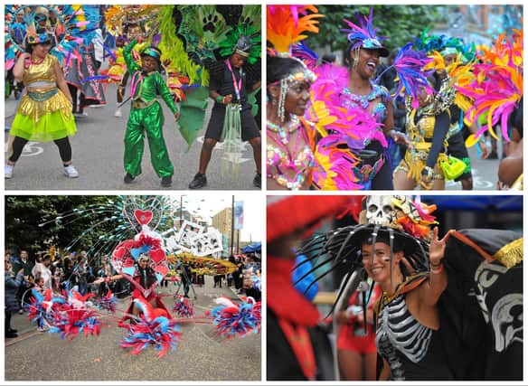 Leeds city centre was turned into a sea of colour as Leeds West Indian Carnival took over New Briggate.