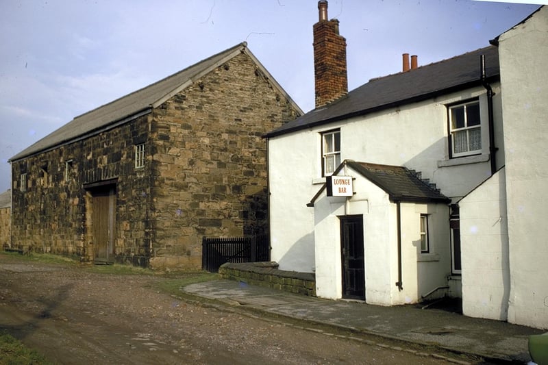 The back door to the Cardigan Arms pictured circa 1969.
