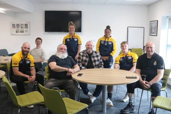 The Rhinos Brew Veterans Café is held every Thursday at AMT Headingley Stadium.