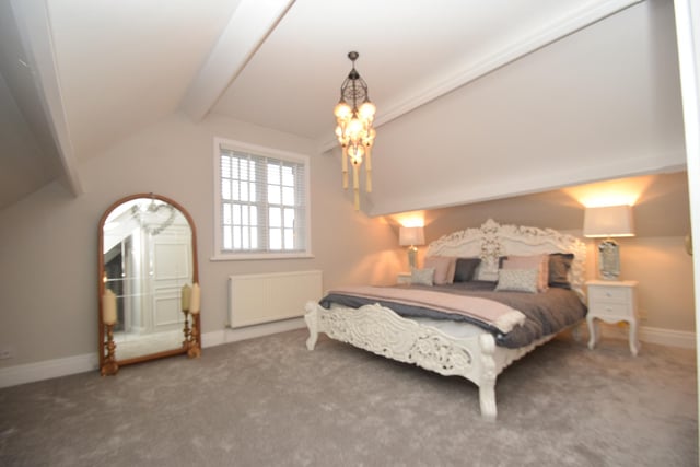 Another of the property's sizeable bedrooms.