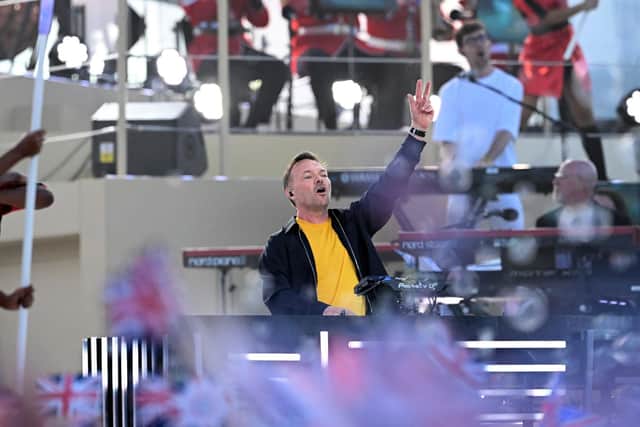 Pete Tong performs on stage during the Coronation Concert on May 07, 2023 in Windsor. (Photo by Leon Neal/Getty Images)