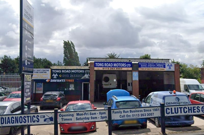 Tong Road Motors Ltd, in Tong Road, has been rated as 4.4 out of 5, by 104 customers. One wrote: "Exceptional service, really friendly staff and skilled mechanics. Highly recommended."
