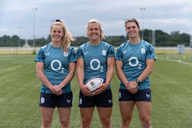 L to R: Red Roses Ella Wyrwas, Claudia MacDonald and Helena Rowland