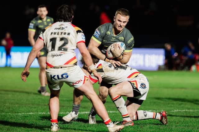 Cooper Jenkins scored the try which sealed Leeds Rhinos' precious win at Bradford Bulls. Picture by Alex Whitehead/SWpix.com.