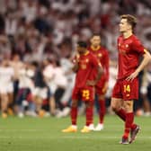 ROMA RETURN: For Diego Llorente, above, pictured after his side's defeat on penalties in the Europa League final against Sevilla. Photo by Naomi Baker/Getty Images.