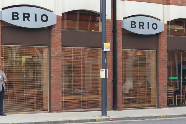 Did you eat here back in the day? Brio restaurant pictured in November 1999.