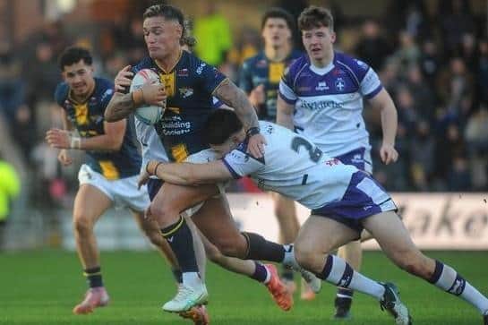 Leeds Rhinos' Jarrod O'Connor says he is relishing working with new signing Danny Levi, seen in pre-season action against Wakefield Trinity. Picture by Steve Riding.