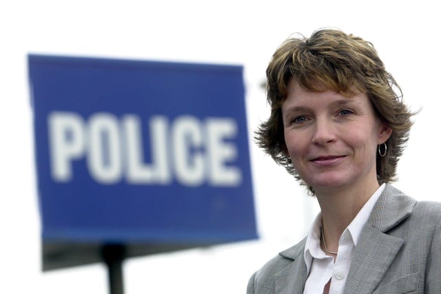 Joanne Floyd was the new inspector of Dewsbury Police Station. She is pictured in October 2002.