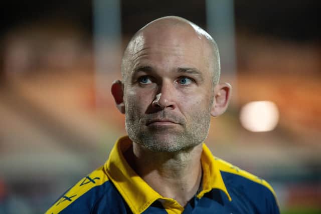 Rhinos coach Rohan Smith at Friday's game. Picture by Bruce Rollinson
