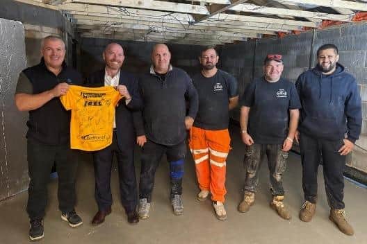 Building firms and trades people have given their time and expertise to help renovate the family home in time for Joel's return home.