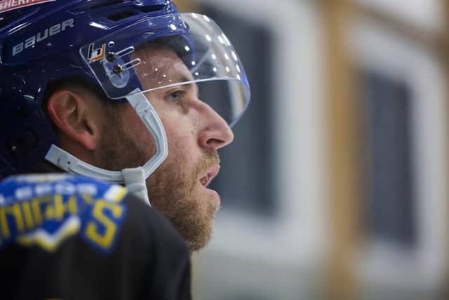 BACK FOR MORE: Centre Matt Haywood is back for a third season at Leeds Knights, hoping to maintain the level of success the team has enjoyed in the past two years. Picture: Steve Cunningham/Knights Media.