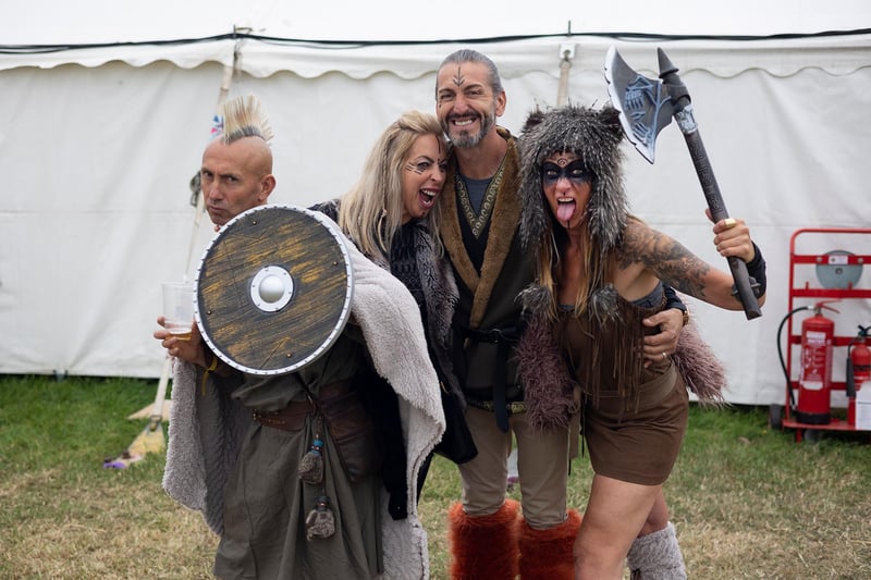 Vikings at the Lindisfarne Festival.