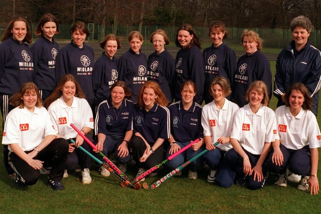 Tadcaster Grammar School's under-18s hockey squad pictured in March 1997.  Pictured, back row from left, are Amanda Blacker, Rachel Thompson, Stacey Wilton, Donna Gibbs,  Louise Malkinson, Sarah Northfield, Claire Brownhill, Susie Richmond, Jenny Burton, Cath Pedley (coach). Front row, from left, are Catherine Turner, Jeni Wilson, Jo-Anne Milner, Anna Perkins, Tonya Lawson, Lucy McNamara, Amanda Paver and Sara Beardmore.